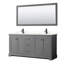 Meuble-lavabo double autoportant 72 po avec plateau en quartz Avery-98213411-98213412-98213414
