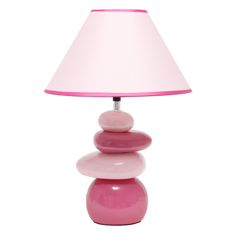 Ceramic Table Lamp, Pink, Yes