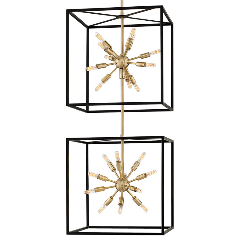 Aros 24-Light Sputnik Modern Linear Chandelier