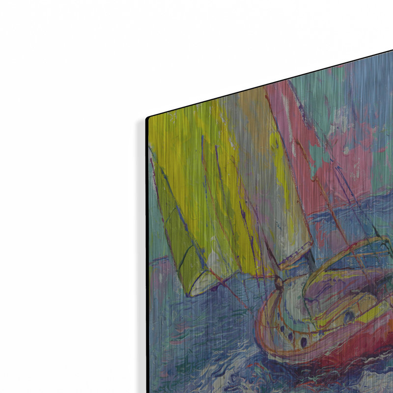 "Voilier" par Richard Wallich, H 16 po x l 12 po