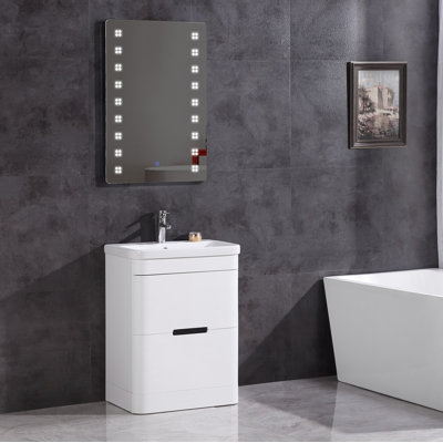 Bogard 24'' Single Bathroom Vanity with Ceramic Top