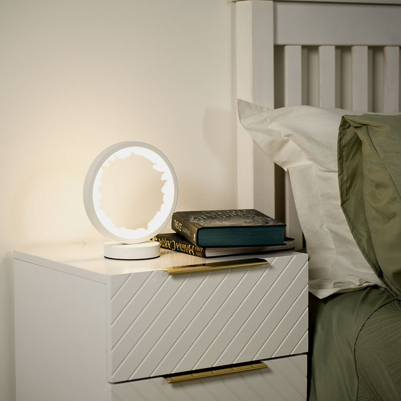 Cassietta Crystal Novelty Lamp, White