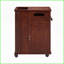 Table basse traditionnelle en noyer rouge: peu encombrante avec prise USB / ampérage Rangement multiple