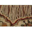 Tapis rond teint en soie antique