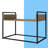 Ellis Frame Coffee Table with Tray Top