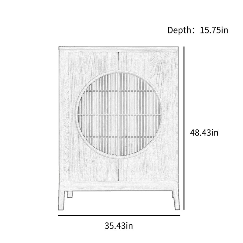 New Chinese Style Song's Aesthetic Accent Cabinet