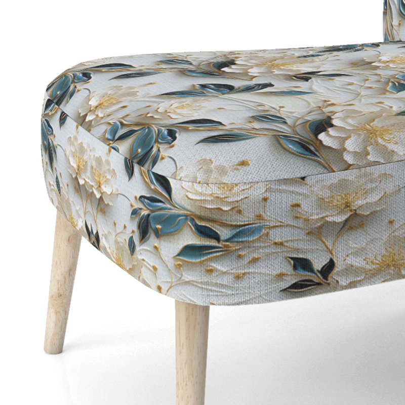Chaise d'appoint rembourrée Oriental Elegance