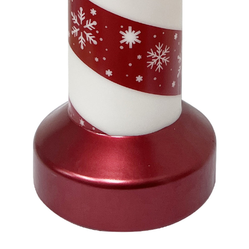 Bougie de Noël pré-illuminée DEL Fraser Hill Farm de 1 m (3,3 pi) avec moule à souffler et motif flocon de neige