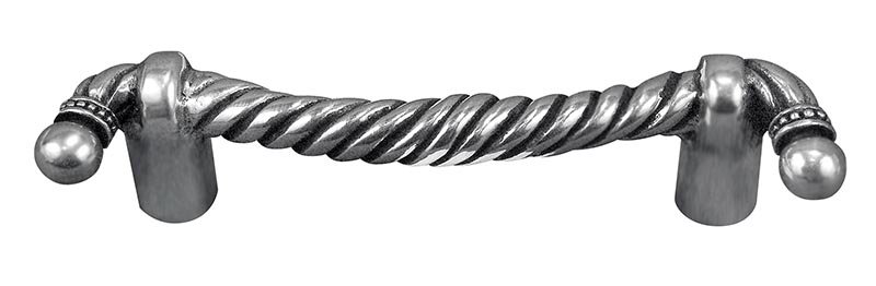 Equestre Arch Pull, Antique Silver