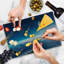 Ambesonne Universe Cutting Board Large Size Image of Nebula Asteroids Multicolor