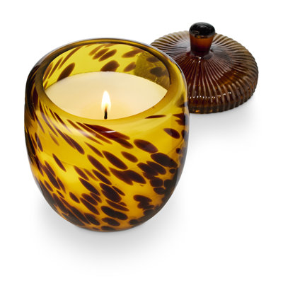 Bougie en verre Woodfire