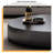 Modern Gray Oval Stainless Steel Coffee Table