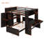 Lit mezzanine peu encombrant avec armoire de bureau intégrée et lit-948638188-948189730