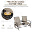 Chaise berçante d'extérieur en métal-317193240