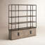 Bibliothèque standard en bois massif Alex H 90 "x l 81,5"