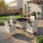 5-Piece Outdoor Rattan Dining Set With Cushions, Armchairs, And A Tempered-Glass Top Table-139313280