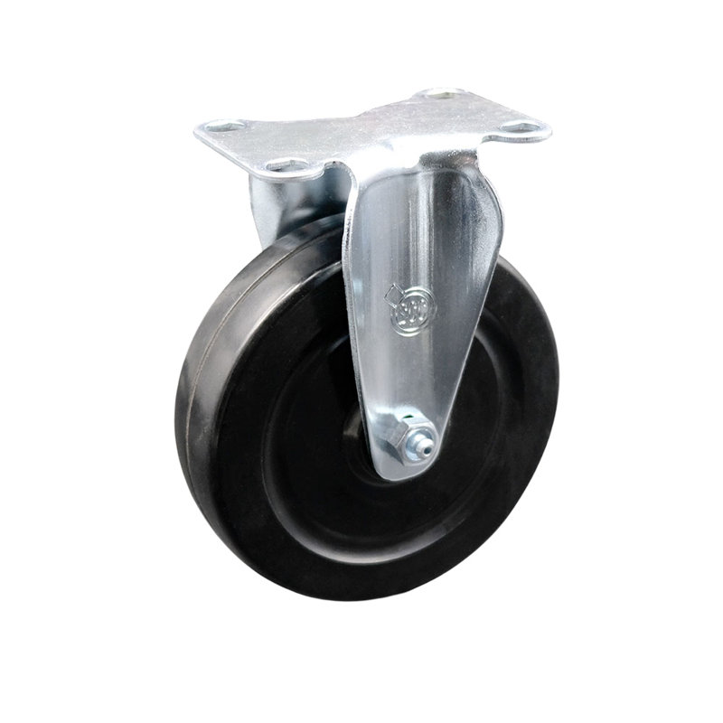 Hard Rubber Wheel Rigid Top Plate Caster