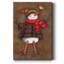 Bonhomme de neige chanteur sur toile de qualité supérieure - prêt à accrocher-801892402