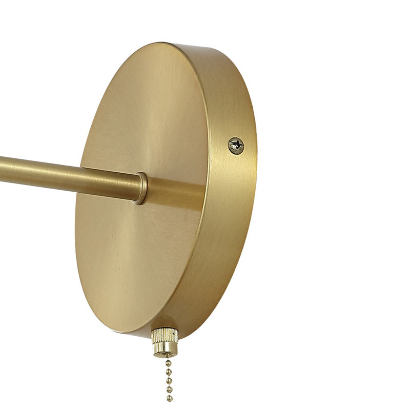 Beley Armed Sconce, Brass Gold