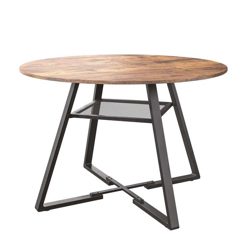Round Metal Base Dining Table