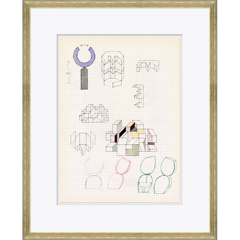 Serious Doodles 4 Framed Drawing Print