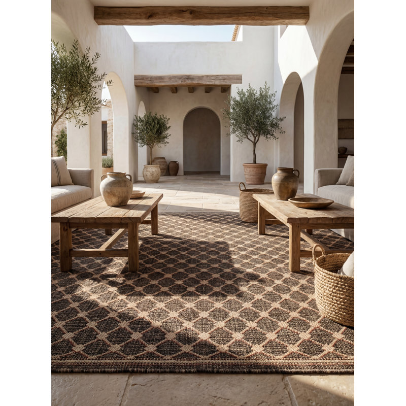 Trellis Indoor / Outdoor Area Rug, Rectangle 240 x 300cm