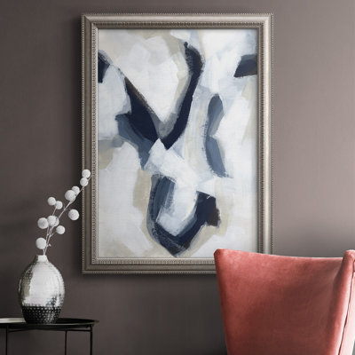 Indigo Imprint I Premium Framed Canvas- Ready To Hang
