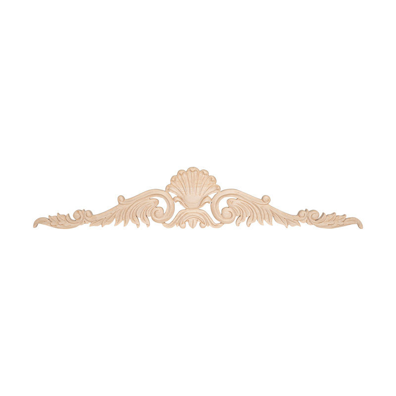 Hand Carved Unfinished Maple Acanthus Wood Applique