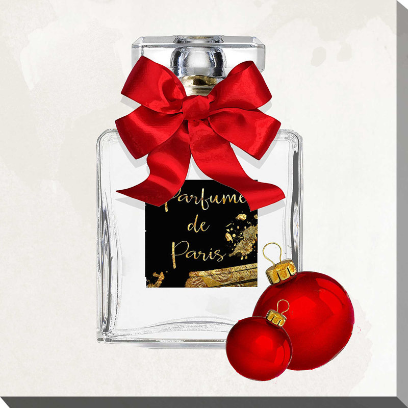 «Holiday Perfume 3 (Square)» par By Jodi - impression, H 24 po x l 24 po x 1,5 po, Toile tendue