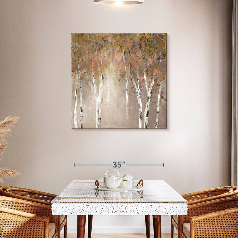 Sunlit Birch I, 36" H x 36" W