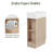 Sangre 18.6" Freestanding Single Bathroom Vanities Set with Left/Right Side Storage,Modern Small Vanity Sinks for Bathrooms-1416793195