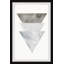 «Grayed Triangles», reproduction encadrée-1662852853