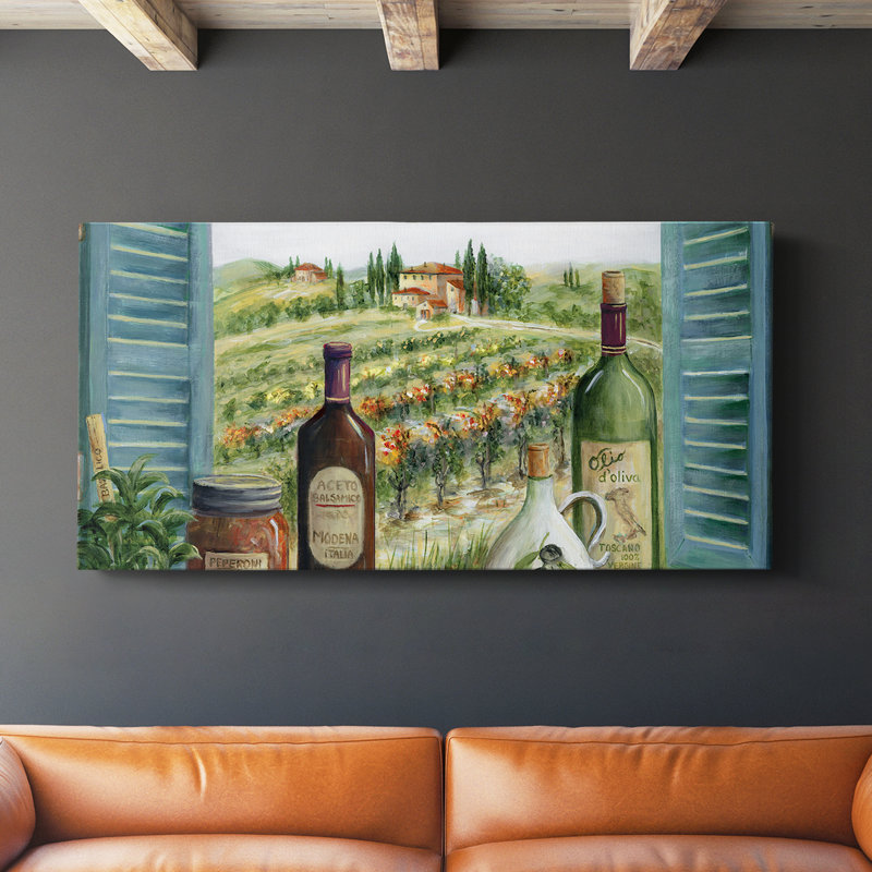 Villa Toscano - Toile tendue avec châssis - Prêt à accrocher, H 20 po x l 40 po