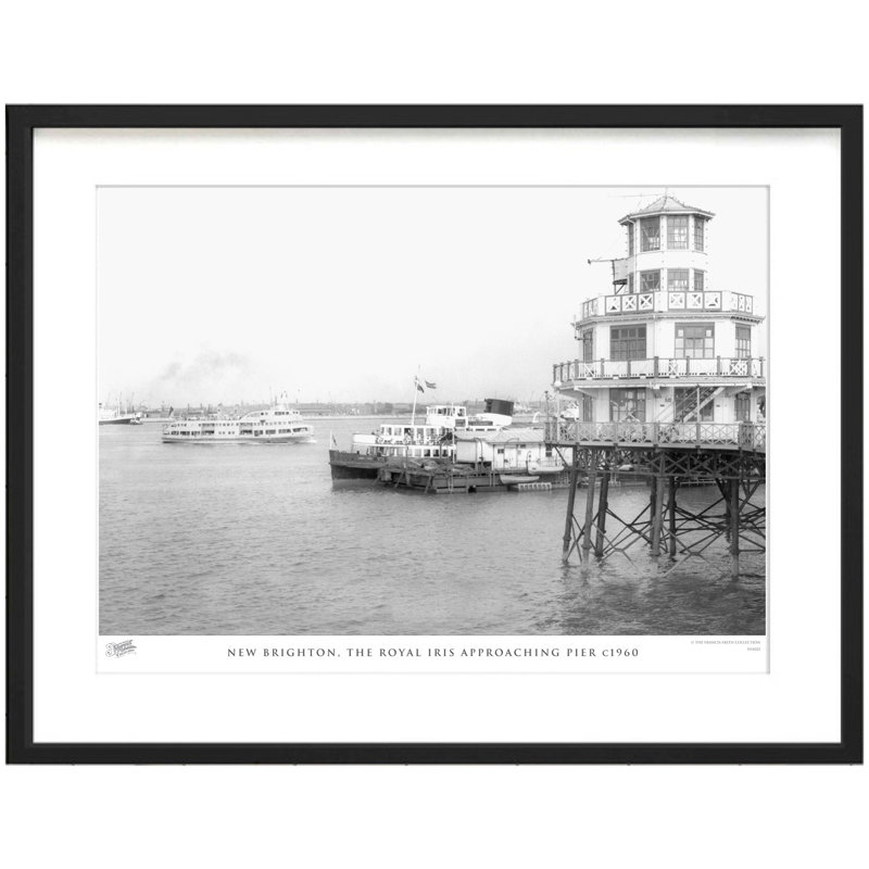 New Brighton, The Royal Iris Approaching Pier C1960 by Francis Frith - Single Picture Frame Print, 28cm H x 36cm W x 2.3cm D