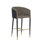 Upholstered Stool with Metal Frame