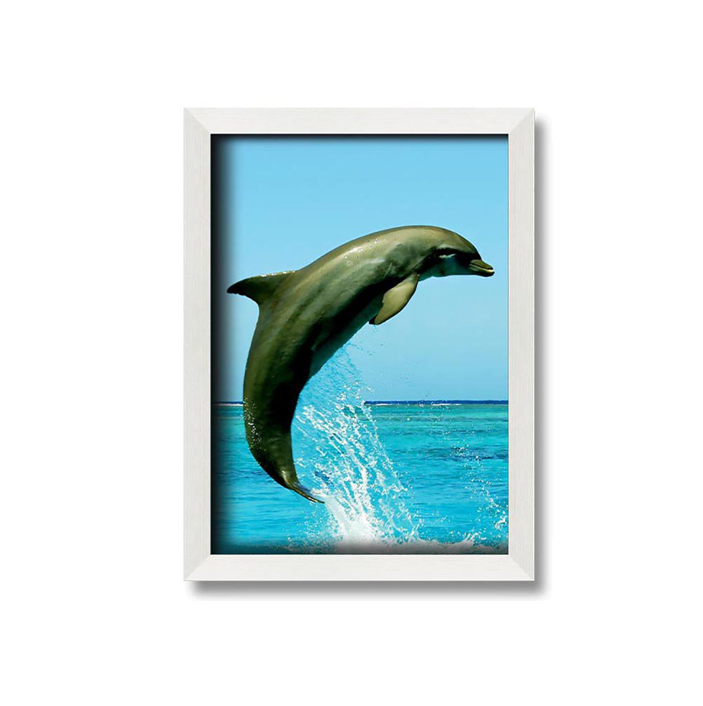 Gerahmtes Bild Dolphin Jump