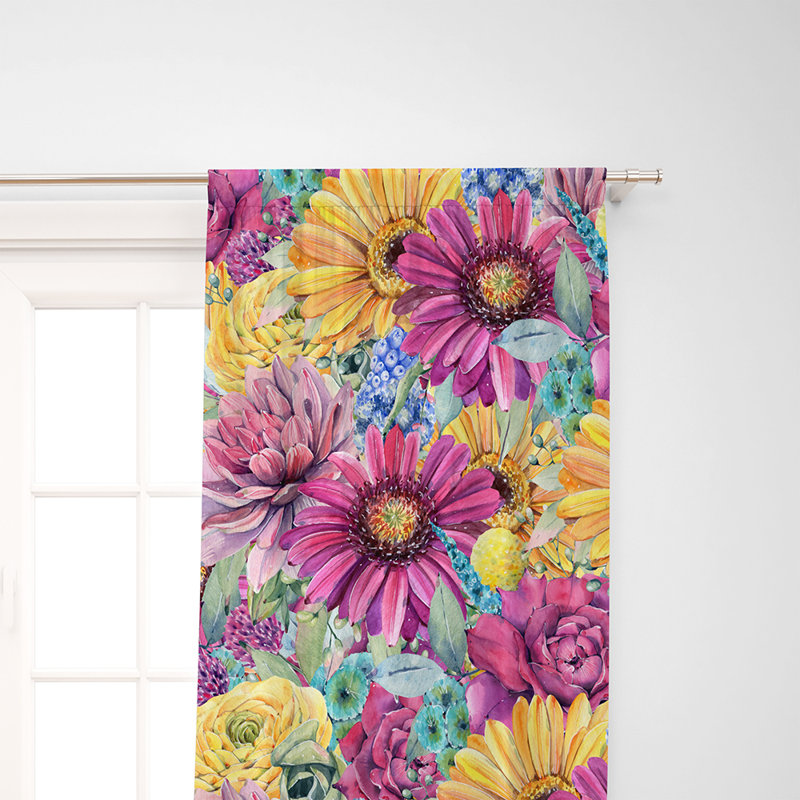 Semi Sheer Curtain Pair, 40" W x 82" L