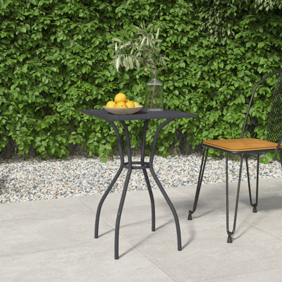 Belger Square Metal Outdoor Side Table , 50cm cm W 50cm cm D