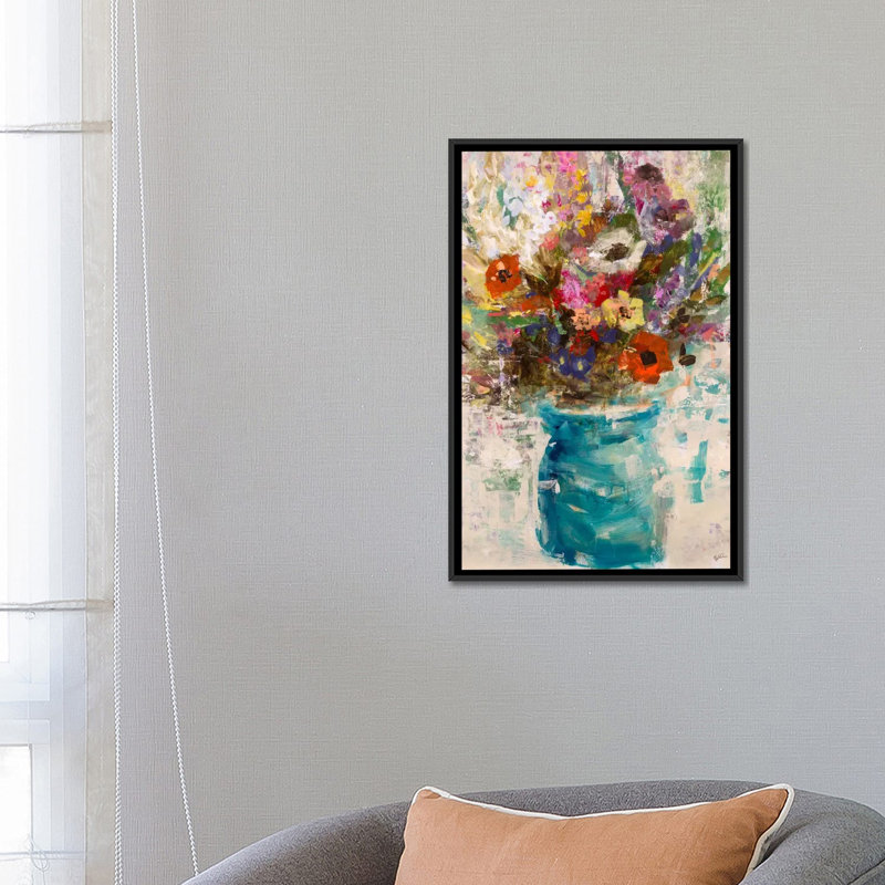«Vase Study» par Julian Spencer, impression sur toile tendue sur châssis, H 26 po x l 18 po x P 1,5 po, Toile avec cadre noir