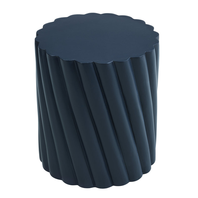 Multifunctional Patio Tables, Mgo 16.02 In Modern Fluted Accent For Patio