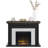 Ellington Circle 47.38'' W Electric Fireplace & Mantel Package with 4600 BTU-1180526348