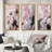 3 Pieces on Canvas - Solid Marble Paint Artwork-993450335-993450333