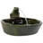 Hyman Frog Contemporary Green Ceramic Solar Water Fountain