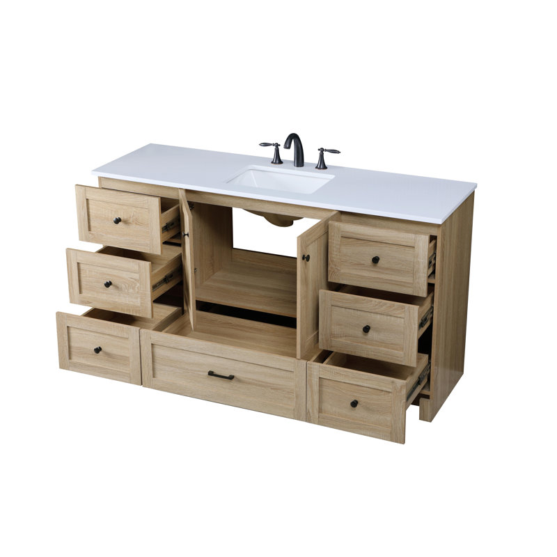 Soma 60 Inch Single Bathroom Vanity In Mango Wood