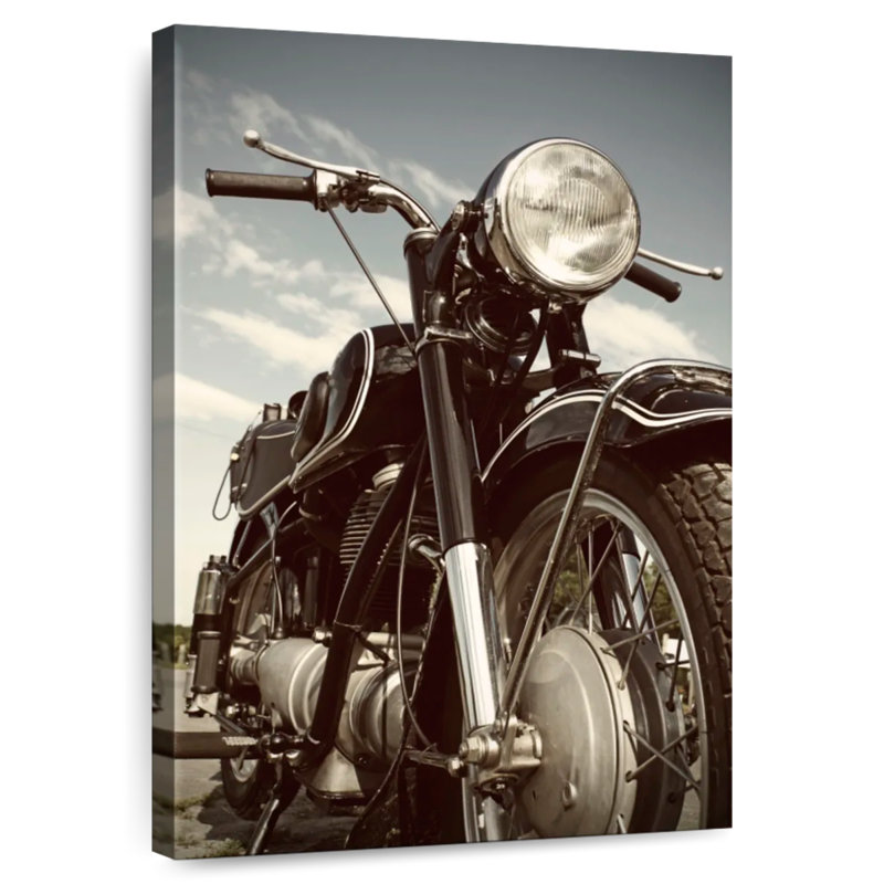 Motocyclette allemande Mehar, H 30 po x l 20 po