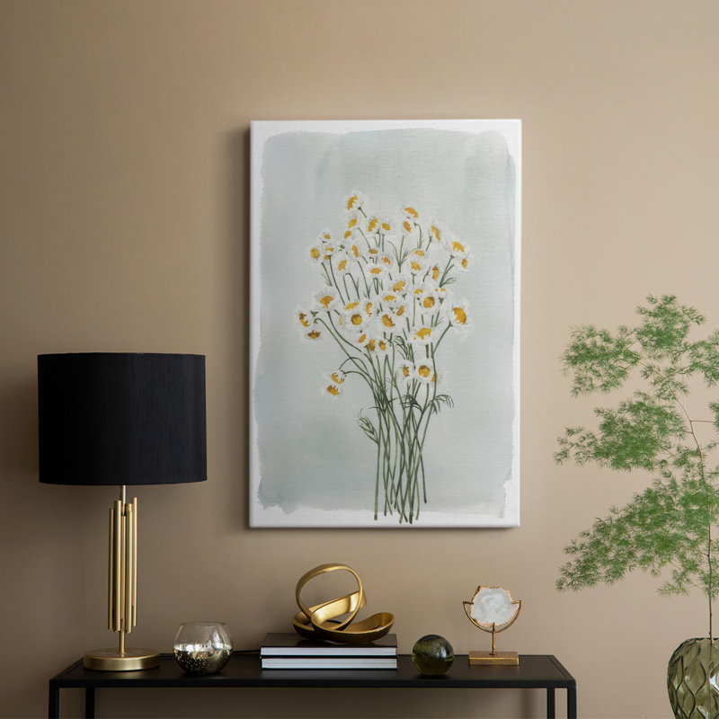 Camomille Bouquet I - galerie sur mesure Cavas, H 18 po x l 12 po
