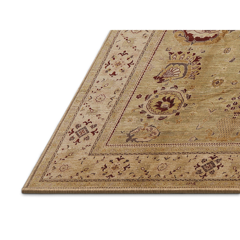 Tapis oriental beige / ivoire Salmund, Rectangle 7 pi x 9 pi