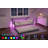 Twin Daybed with Trundle, Metal Trundle Bed with Charging Station & LED Lights, Sofa Bed Frame with 6 Locking Caster Wheels-1626087211