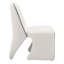  Chaise d'appoint ivoire en fausse peau de mouton