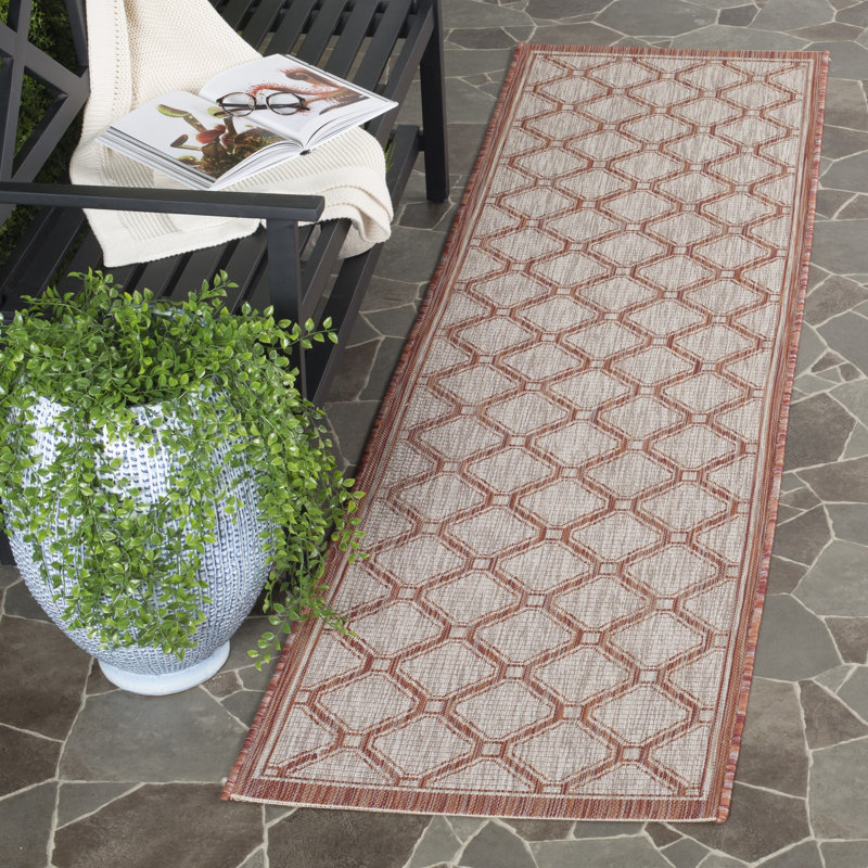 Sayde Performance Geometric Indoor/Outdoor Area Rug, Runner 2'3" x 8'